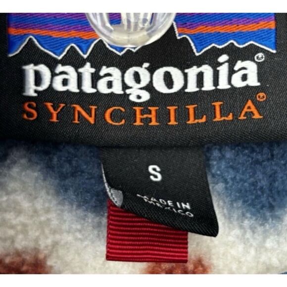 Patagonia Synchilla Snap-T Fleece Pullover in Cliff / Underwater Blue Size S - Picture 8 of 10